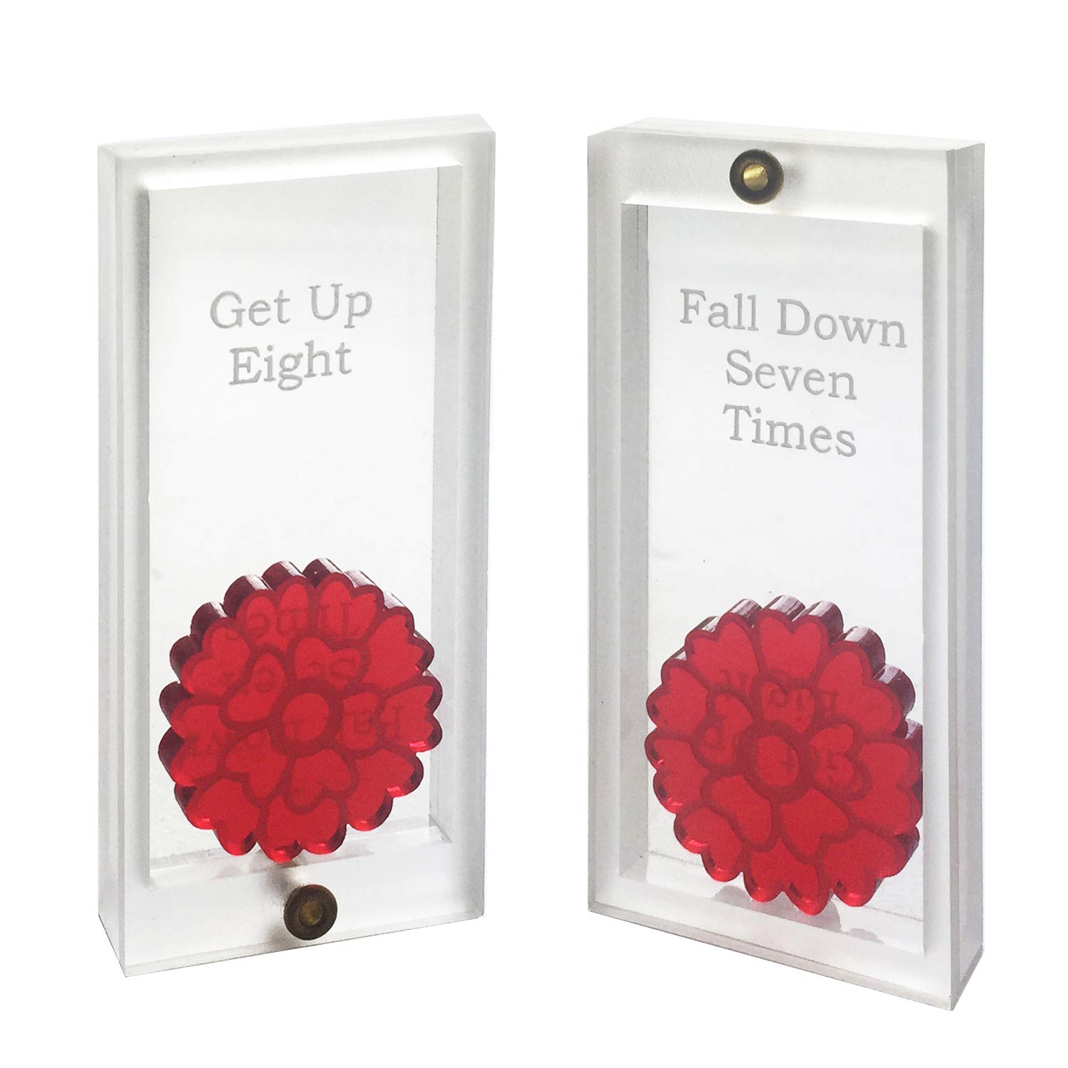 Spaceform Japanese Amulet - Omanori- Talisman Lucky Charm Inspirational Amulet- Fall Down Seven Times, Get Up Eight