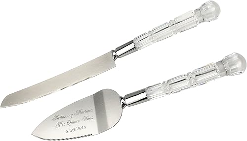 Gifts Infinity - Juego de cuchillos y utensilios personalizables para pastel de boda
