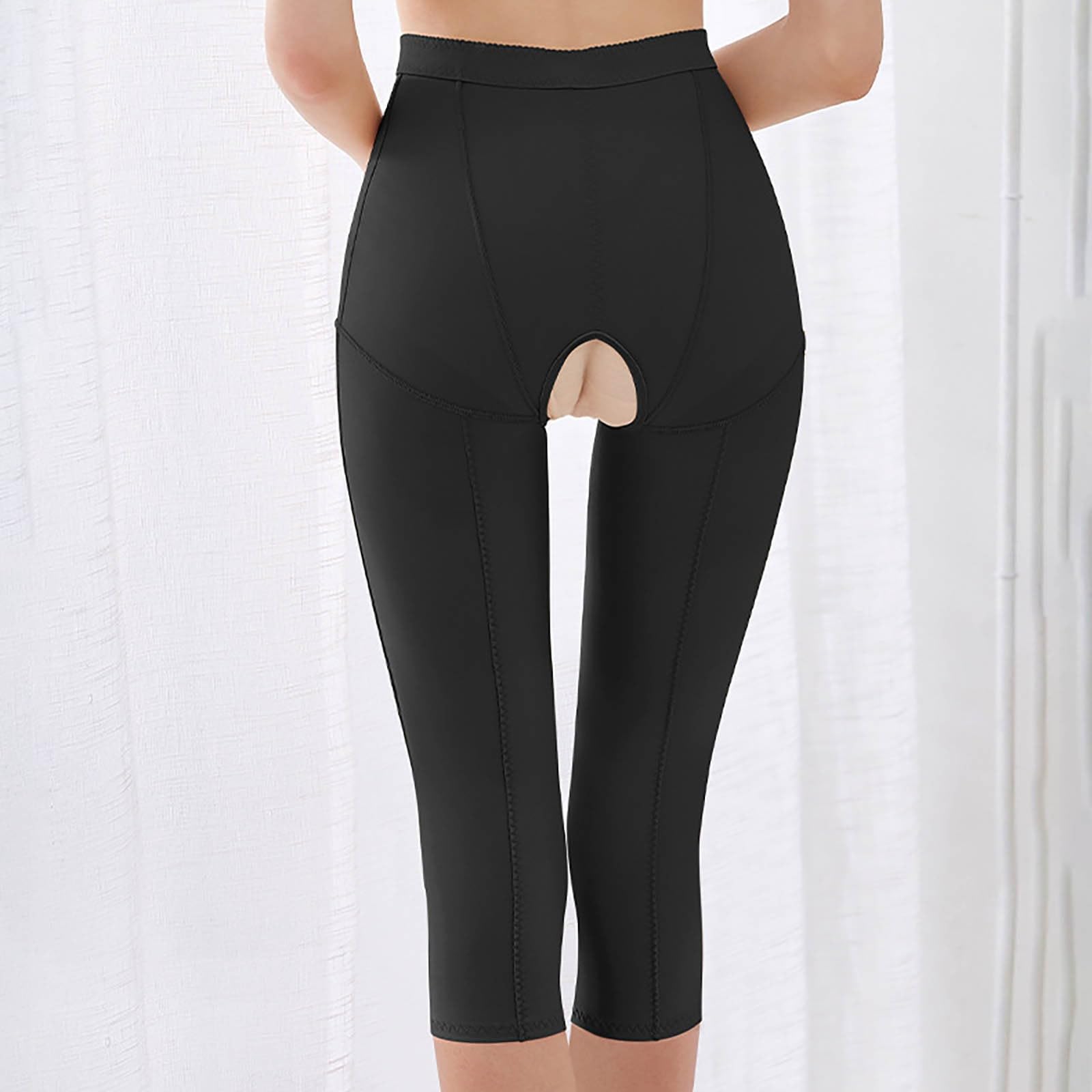 Genérico Leggings de compresión posoperatorios para mujer, pantalones cortos de adelgazamiento sin costuras elevadores de muslos de cintura alta