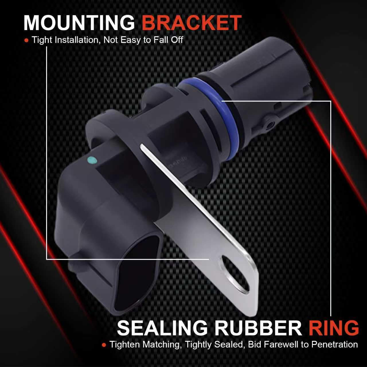 Engine Crankshaft Position Sensor Compatible with Buick, Cadillac, Chevy, GMC, Hummer, Isuzu & Pontiac - Rainier CTS Express Envoy Savana Yukon - Replace# 12560228,12555566