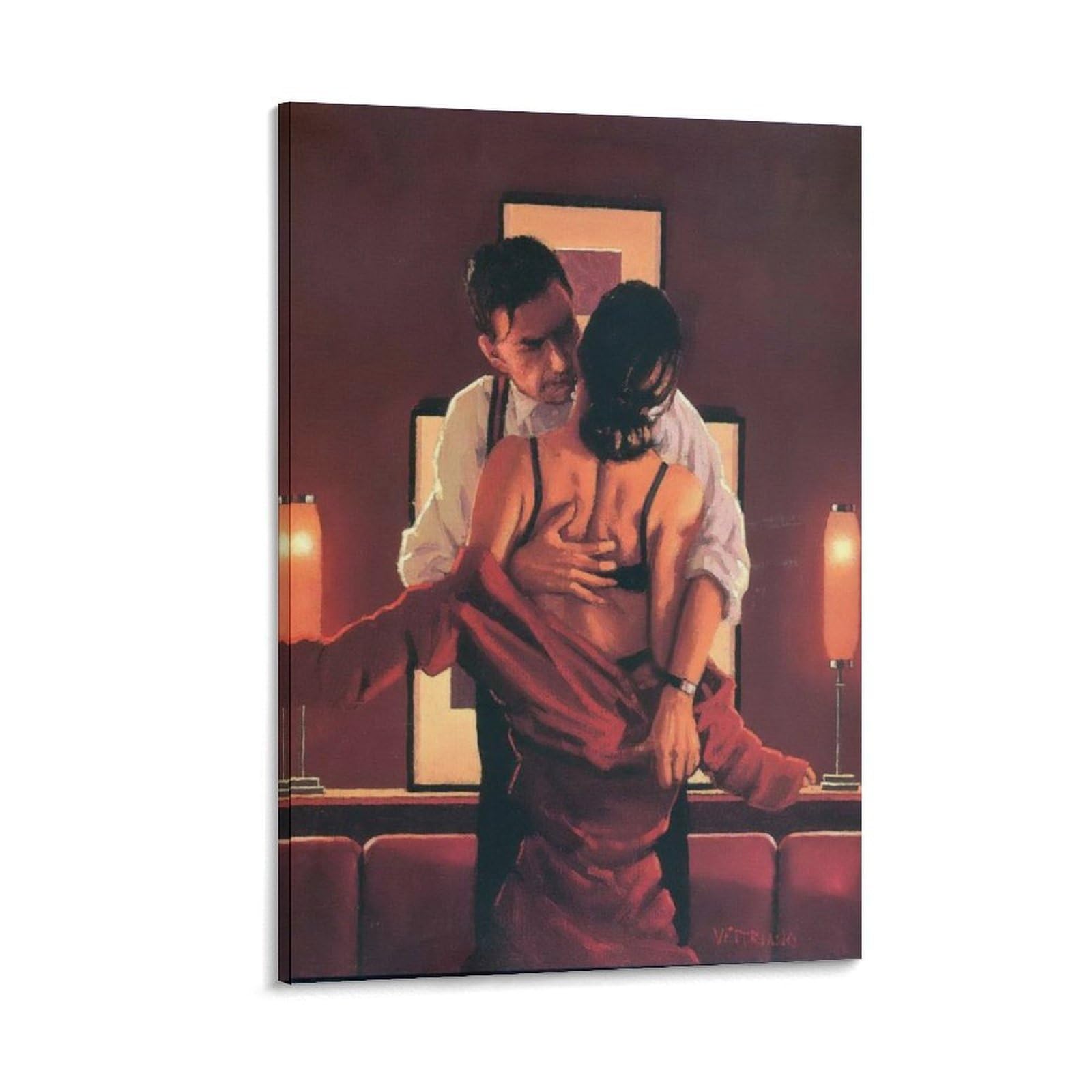 The Embrace of The Spider by jack_vettriano Wall Art Prints Poster Wall Art Poster Scroll Canvas Painting Picture Living Room Decor Home 12x18inch(30x45cm)