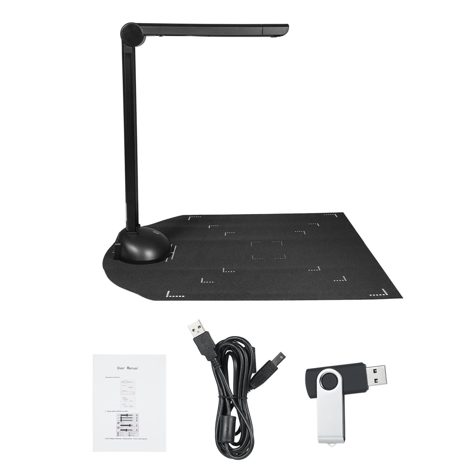 Scanner portatile, Scanner For Documenti Formato A3 A4 Con Luce Di Riempimento A LED HD Da 16 Megapixel, Scansione Ad Alta Velocità, Supporto OCR Multilingue