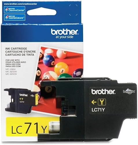 Miniatura 2 de Brother Impresora LC71Y Tinta amarilla de rendimiento estándar (paquete de 2)