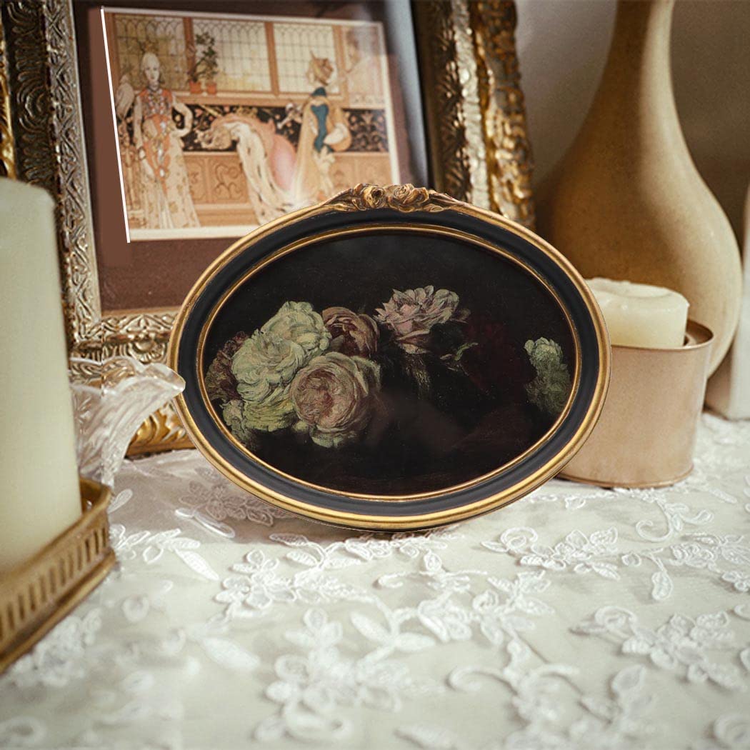 Amazon.com - CISOO Vintage Oval Picture Frame 5x7 Antique Photo