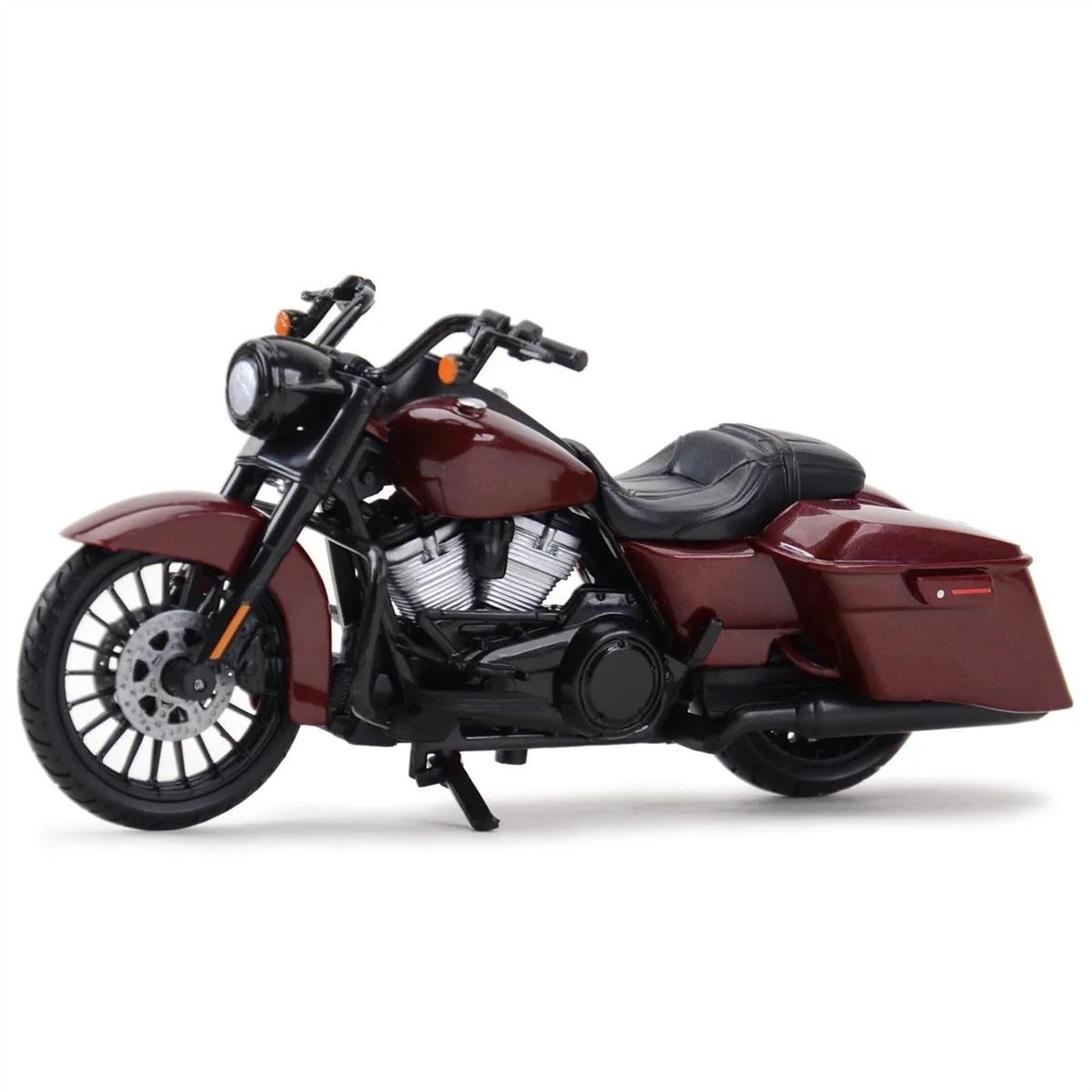 SEYXF Motorbike Toy 1:18 for Harley for Davidson for Road King Special 2017 Motorcycle Model Toy Collection(Black- Silver)