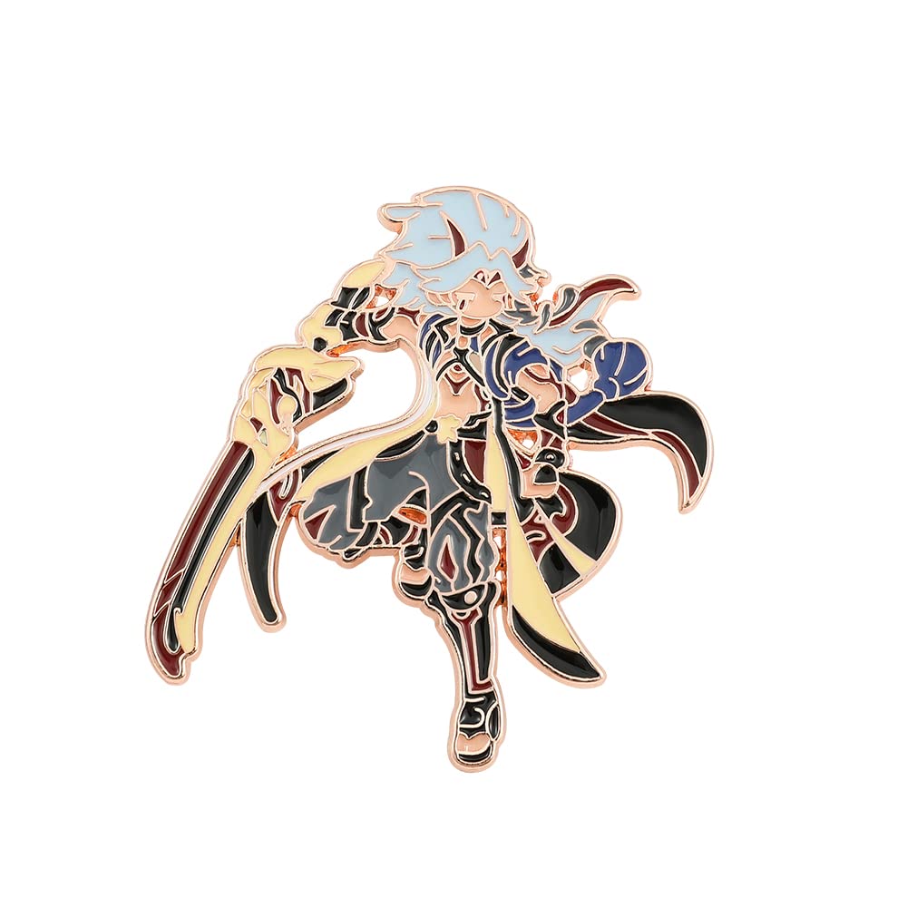 KGame Genshin Enamel Pin Kaeya Alberich Figure Lapel Badge Brooch Cute Anime Clothes Backpack Scarf Accessories Gifts for Women Men Jewelry