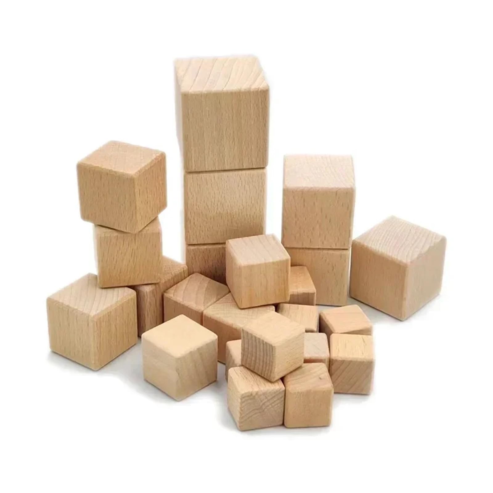 12/24 piezas de madera maciza y lisa sin terminar de 30/35/40 mm, para manualidades, pintura, decoración del hogar, rompecabezas (3 cm, 12 unidades)