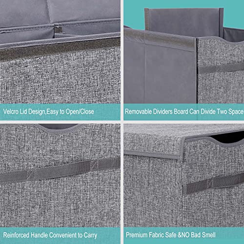 Victor's Toy Storage Organizer - Extra Large Toy Box Chest Storage Boxes Bins Baskets For Kids, Boys, Girls, Nursery Room, Playroom (Dark Grey) #TOP2