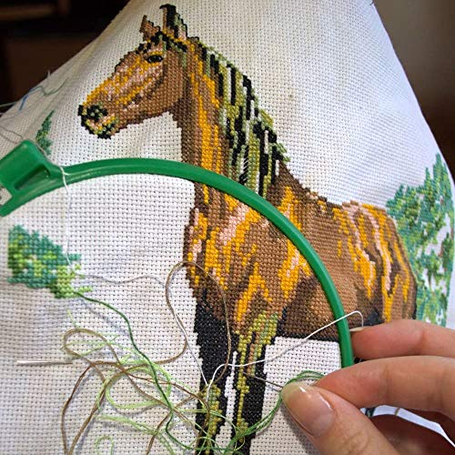 Caydo 4 Pieces 18 Count Aida Cloth Cross Stitch Fabric Embroidery Cloth, White #TOP6