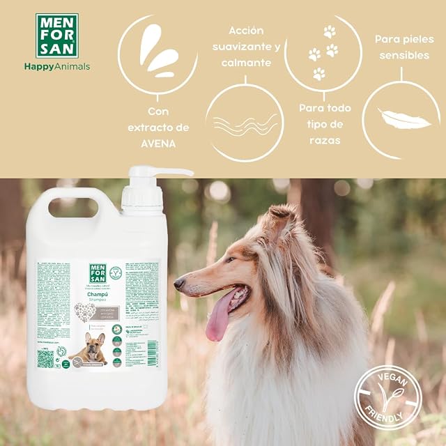 Foto 2 de 6 de MENFORSAN Champú Perros -Garrafa 5 litros - con Avena