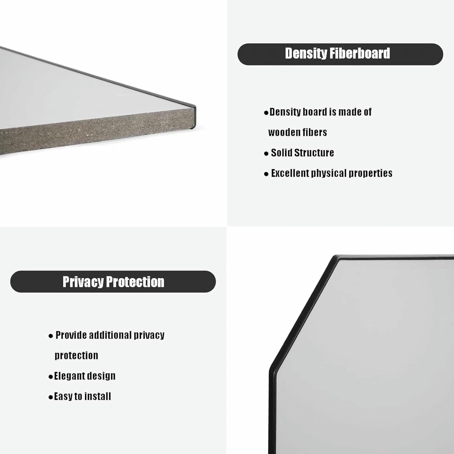 Wall-Mounted Urinal Partition, Men Urinal Divider, Urinal Privacy Screens, for Shopping Malls/Public Places