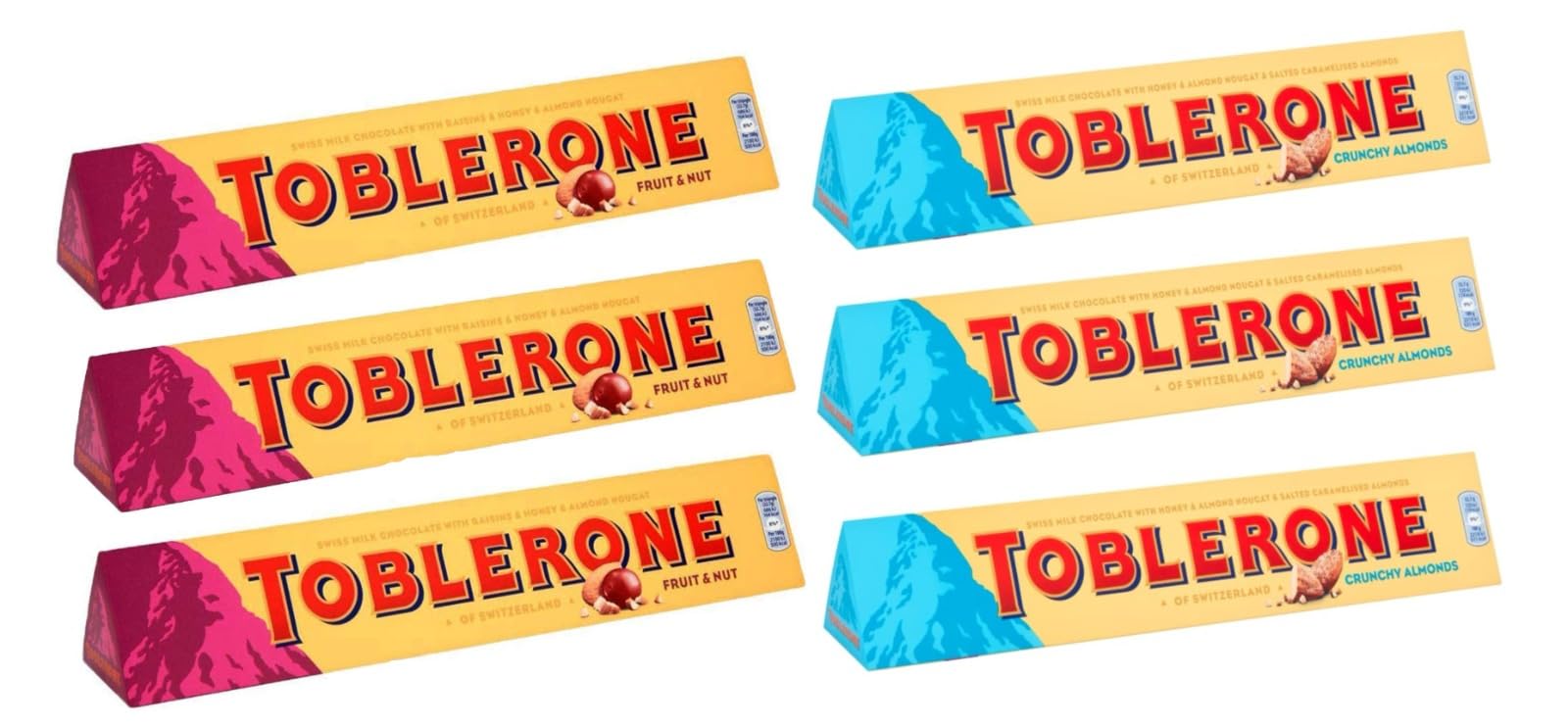 See full amazon price history chart for Toblerone Combo Pack (3 Crunchy Almond, 3 Fruit Nut Bars) Smooth And Delicious Chocolate Bar Each 100gm (Pack Of 6) Imported Toblerone Combo Pack (3 Crunchy Almond, 3 Fruit Nut Bars) Smooth And Delicious Chocolate Bar Each 100gm (Pack Of 6) Imported (B0D2RVP8XV) Amazon Price History, Amazon Price Tracker