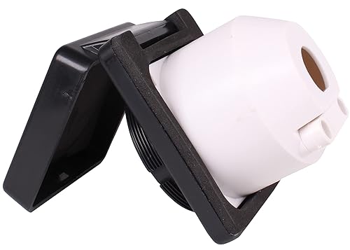 Miniatura 5 de Journeyman-Pro RV TT-30 Entrada con brida 30A 125 voltios, enchufe generador de hoja recta con bloqueo de toma de corriente costa y marina, toma de