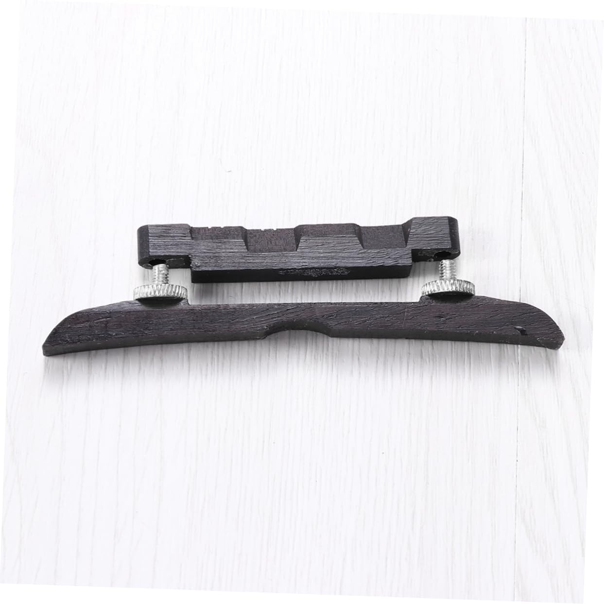 CIMAXIC 2pcs Mandolin Bridge Saddle Compatible Ebony Height Adjustable Random Color