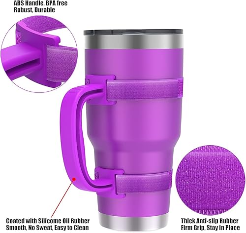 Miniatura 4 de YOUCOX Mango de vaso ajustable para YETI de 20 onzas, 30 onzas, 40 onzas, 20 onzas a 44 onzas, RTIC, Ozark Trail, Simple Modern, SIC, SUNWILL,