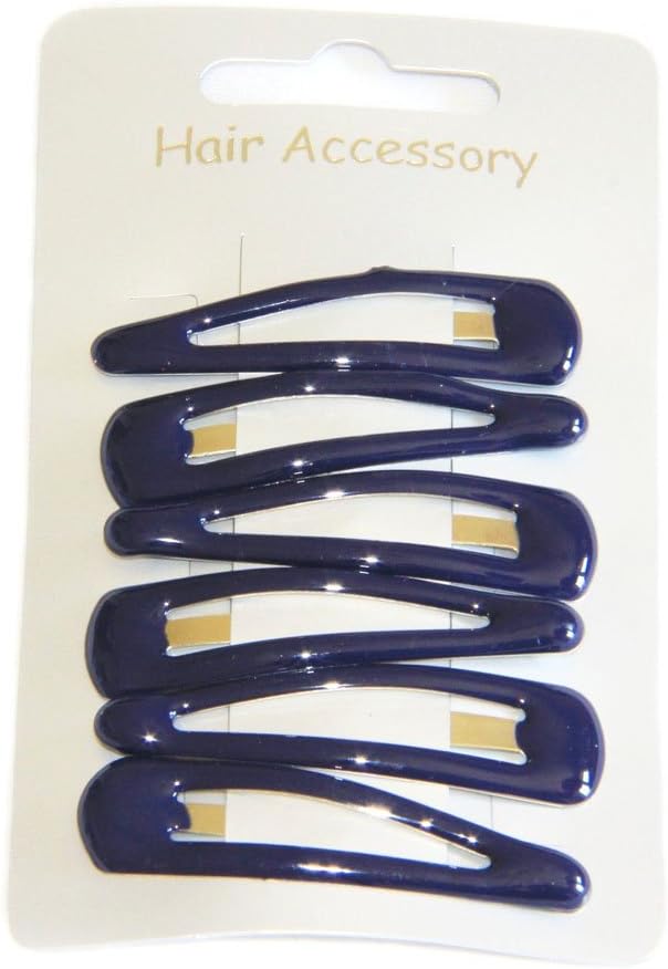 5cm Hair Sleepies Clips Accessories - School Colour Navy Blue