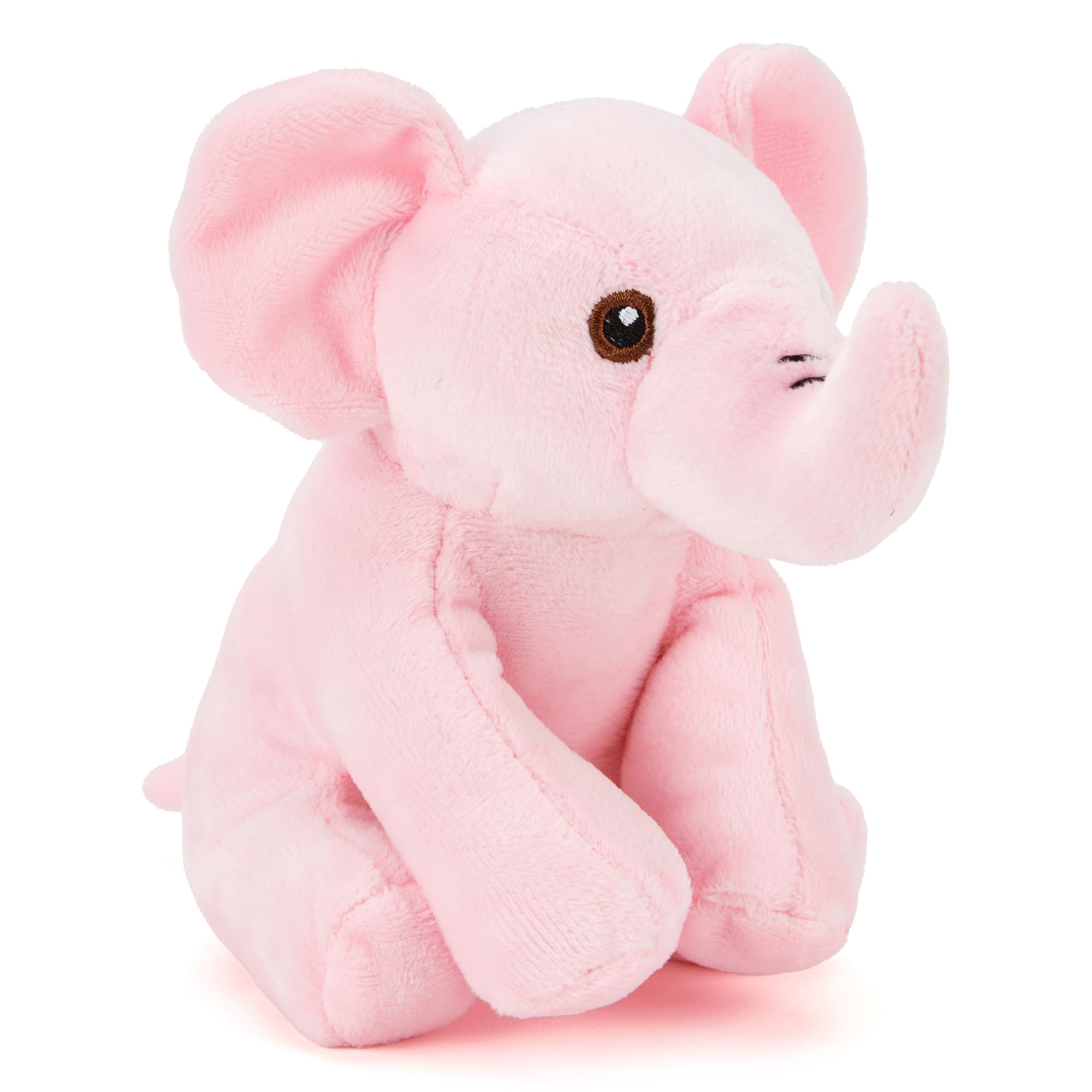 Zappi Co Peluche Elsa el Elefante Rosa (15cm) - Suave, Mimoso, 100% Reciclado - Amigo Colorido con Trompa