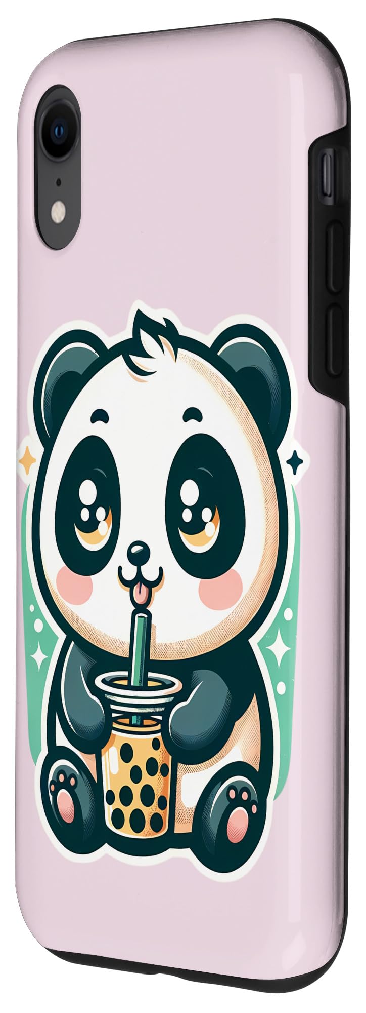 iPhone XR Panda Kawaii Boba Bubble Tea Cute Anime For Kids Case - Image 2
