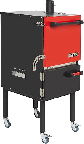 Miniatura 8 de Keveri H1 Inox | | Horno de Carbón de Acero Inoxidable Multiusos | Parrilla, Ahumador, Asador, Horno, Horno de Pizza Acero inoxidable,Trufa