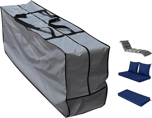 Miniatura 3 de acoveritt Bolsa de almacenamiento rectangular para cojínfunda bolsas de almacenamiento protectoras con cremallera con asas 60 x 20 x 28 pulgadas