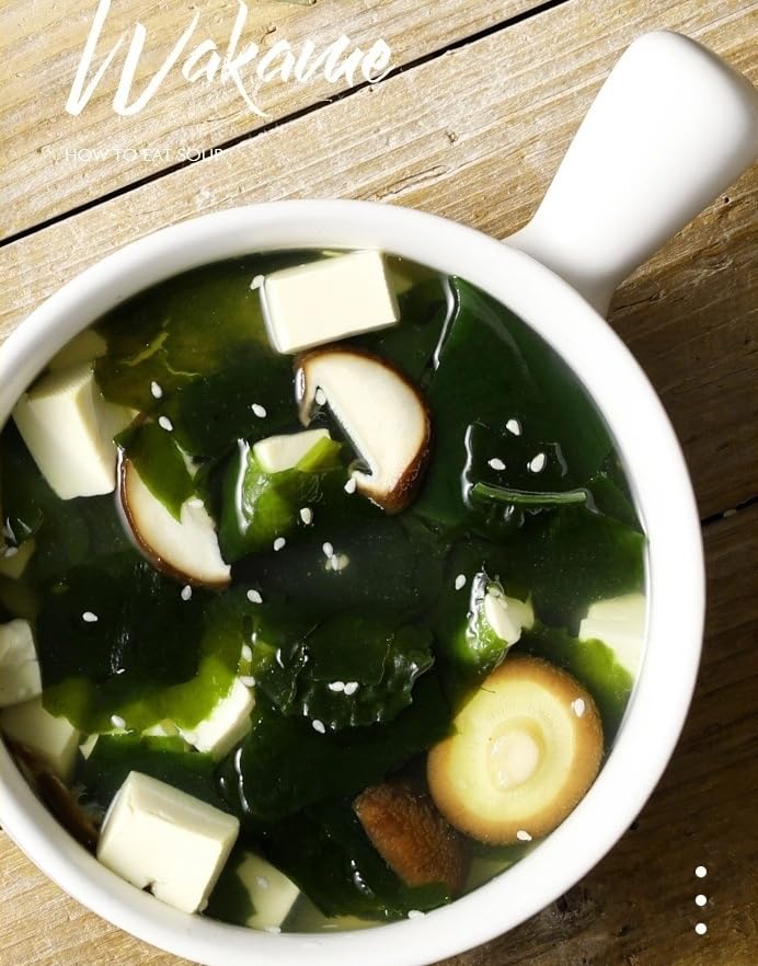 Wakame Varech Algues déshydratées Feuilles de Wakame Produits séchés (500 g)