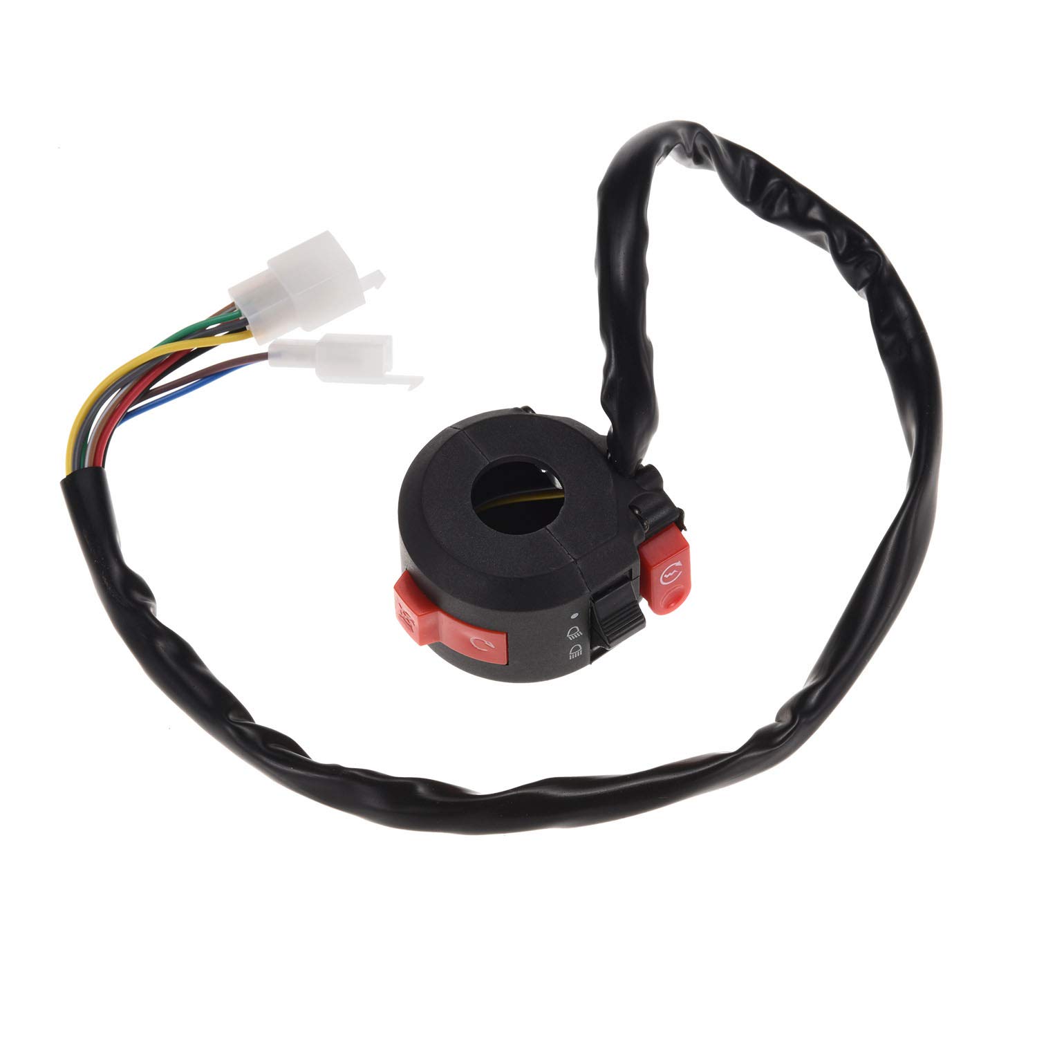 Bobina de estator eléctrica completa, arnés de cableado CDI, bujía, juego de arnés de cables cuádruple para 50cc 70cc 90cc 110cc 4 tiempos ATV Bike Buggy