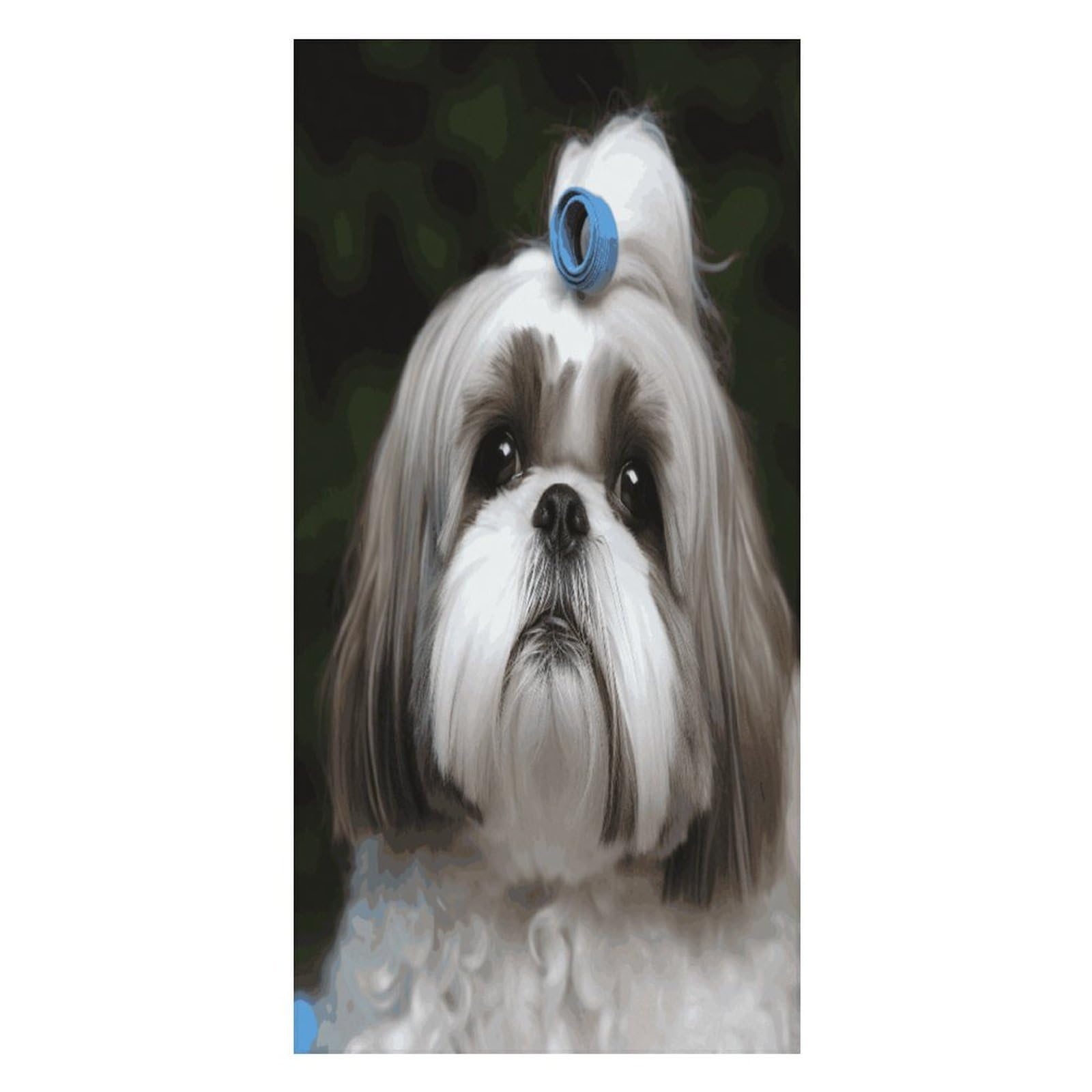Adfgyerh Unisex Style Shih Tzu Dog Bath Towels Beach Towel Lightweight Quick Dry, Bath Towel For Travel Sports Pool Swimming Bath Camping Yoga Adults160x80cm