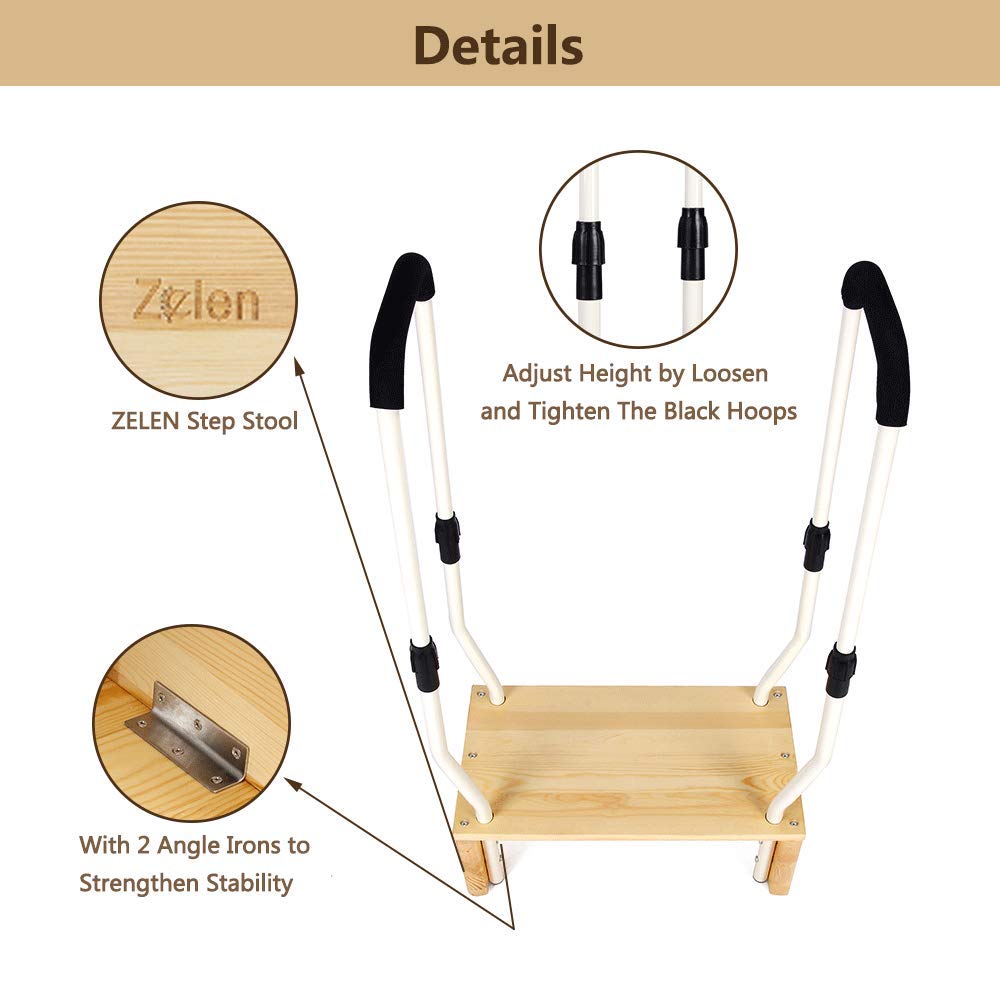 Step Stool with Handle for Seniors Bed Step Stools for Adults High Beds