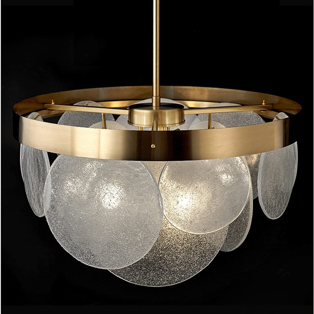 Lampa wisząca ze szkła bąbelkowego