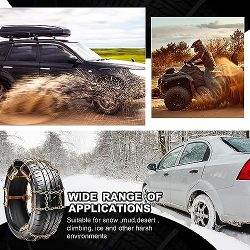 Datanly JIA-DATANLY-171 12 Pack Snow Chains Adjustable Tire Chains thumb #5