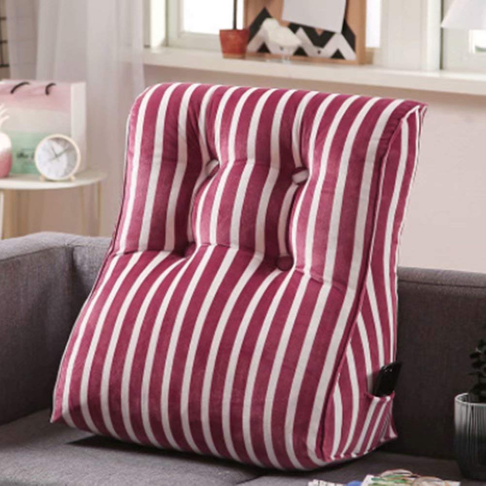 Coussin lombaire contre le mal de dos oreiller de soutien ergonomique pour chaise de bureau rouge