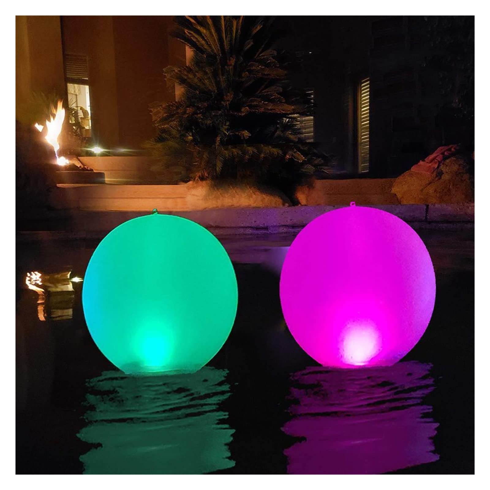 4 szt. 40cm zdalne pływające oświetlenie basenowe LED ogrodowa kula świetlna kolory zewnętrzne wodoodporna lampa trawnikowa zabawka basenowa pływać dekoracje weselne Tworzenie Atmosfery