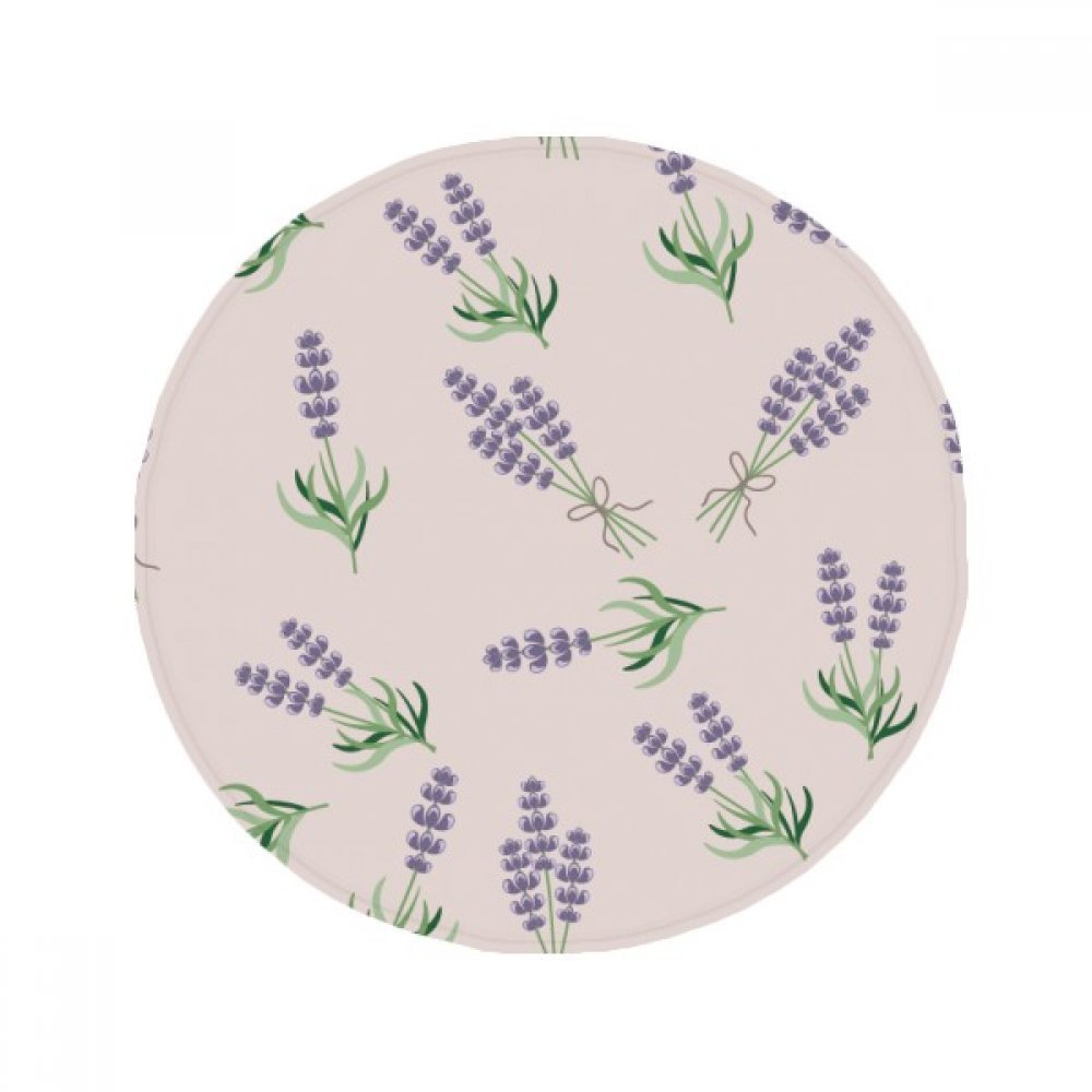 Tapis de sol antidérapant bleu lavande bowknot fleur contre les glissades en cuisine