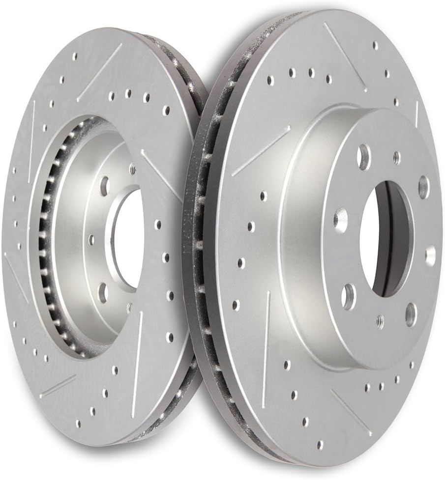 SCITOO Disc Brake Rotors Kits 31029 Front Vented Brake Rotors Fit For Honda For Civic 1990-2000,For Civic del Sol 1993-1997,For CRX 1990-1991