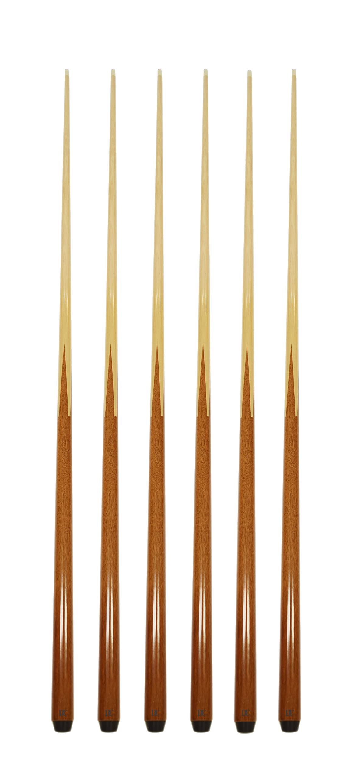 Set of 6 Pool Cues 36"/42"/48"/57" Real 4-Prong House Bar Billiard Pool Cue Stick