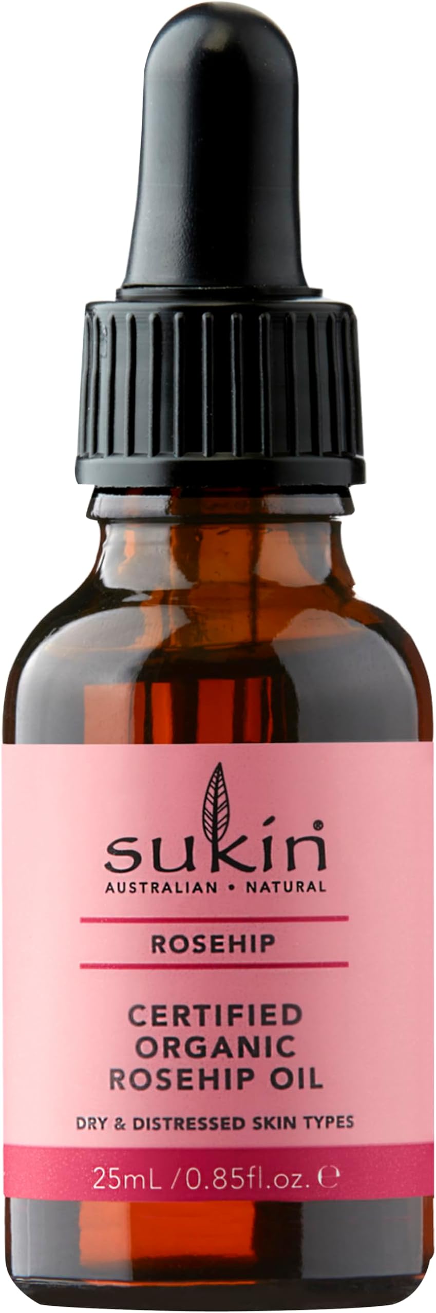 Sukin Certified Organic Rosehip Oil, 0.85 fl oz