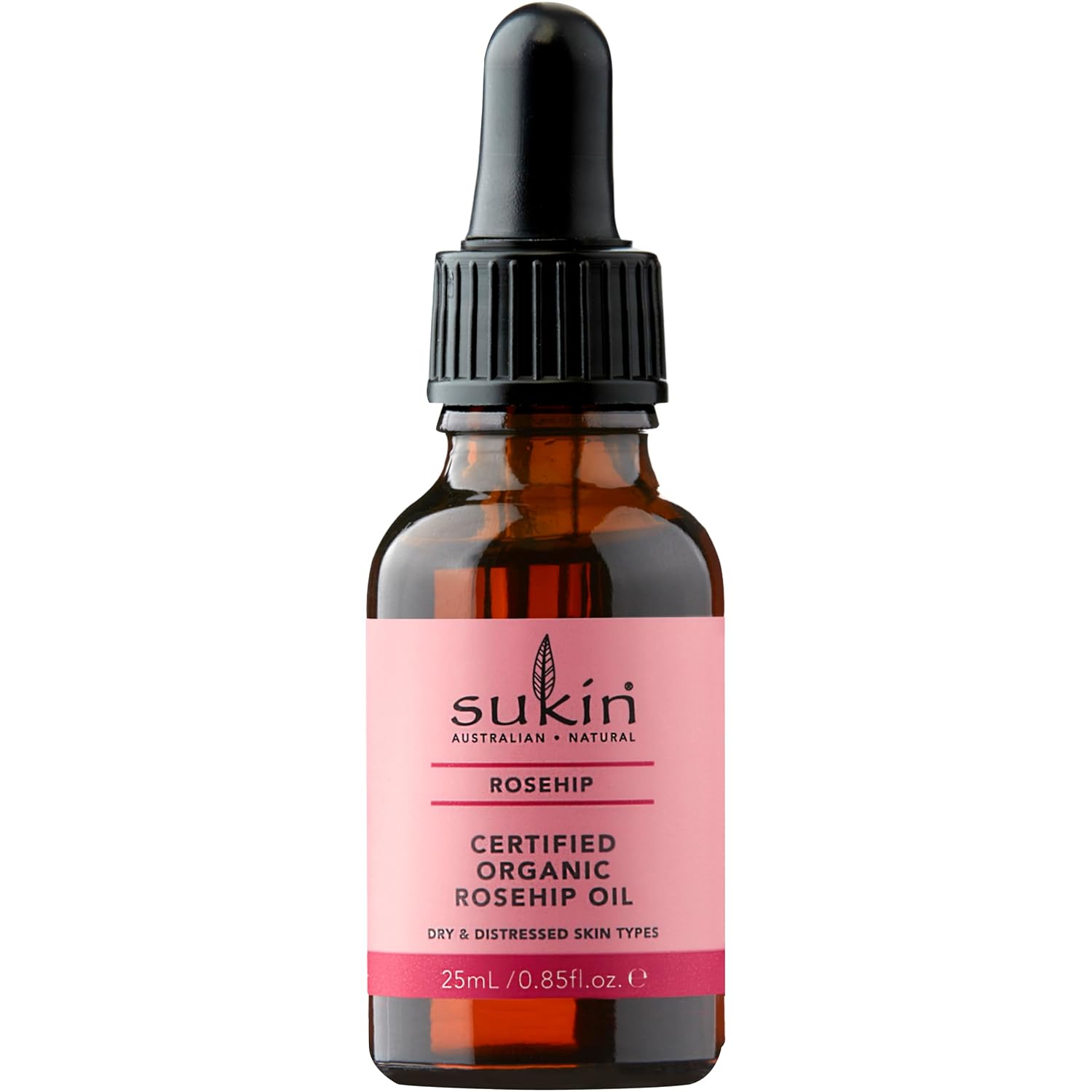 Sukin Certified Organic Rosehip Oil, 0.85 fl oz
