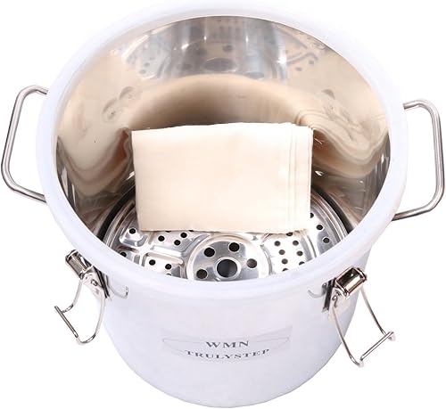 Miniatura 6 de YUEWO 3 macetas DIY 5 galas20 litros Moonshine Still Copper Water Alcohol Distiller Home Brew Wine Making Kits con Thumper Keg para DIY Brandy