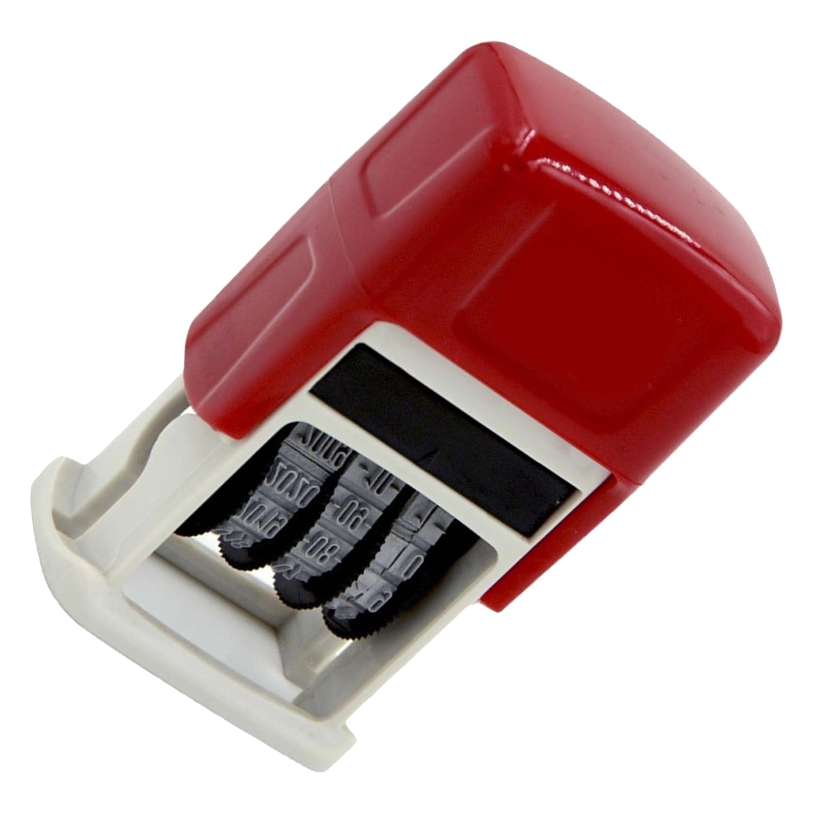 Multifunction English Date Stamp Adjustable Rubber Stamp Line Dater Number Roller Scrapbooking Ergonomic ABS Date