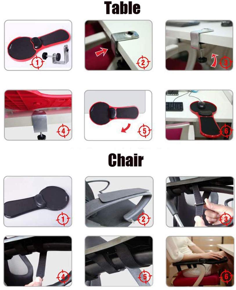 Tappetino per mouse con poggiapolsi e poggiapolsi con supporto per poggiapolsi e poggiapolsi per computer, per casa, ufficio