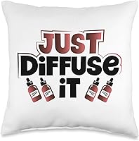 Vista 1 de Essential Oil Practitioner Just Diffuse It Essential Oils Throw Pillow