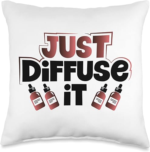Practitioner Just Diffuse It Essential Oils Throw Pillow, 16x16, Multicolor