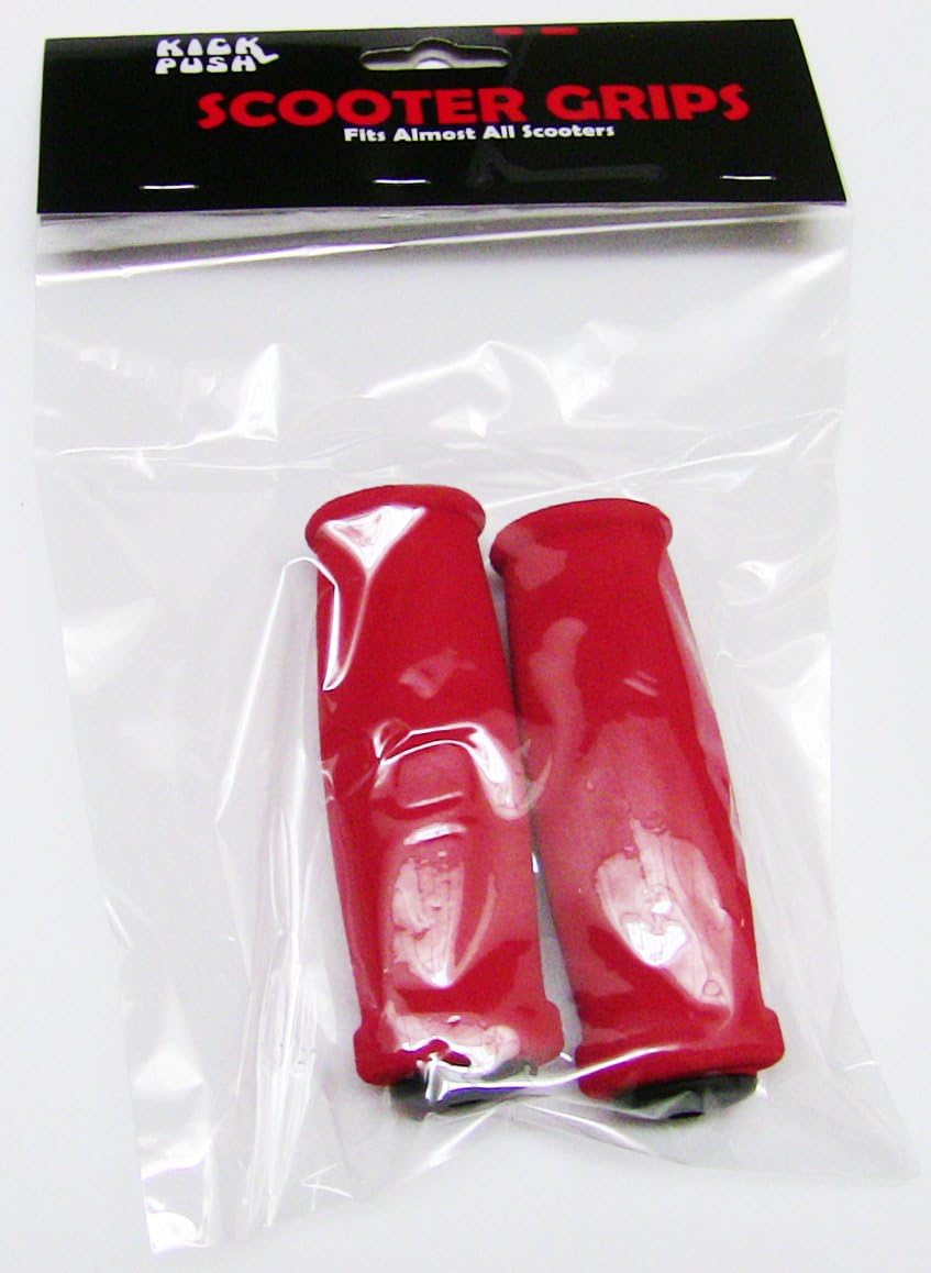Kick Push Scooter Handle Grips, Red BigaMart