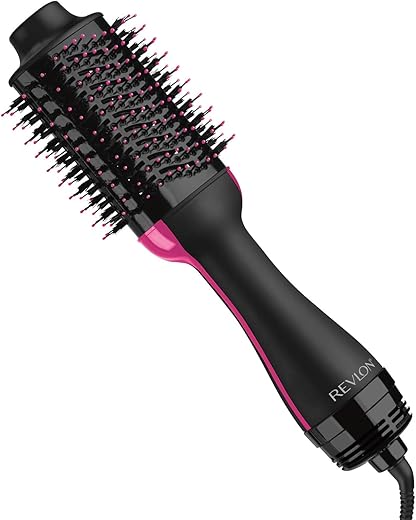 REVLON One-Step Volumizer Hair Dryer and Styler with Improved Motor – Easy Salon-Style Blowouts – Less Frizz, More Shine, and Reduced Heat Damage, for all Hair Types and Lengths (Black)