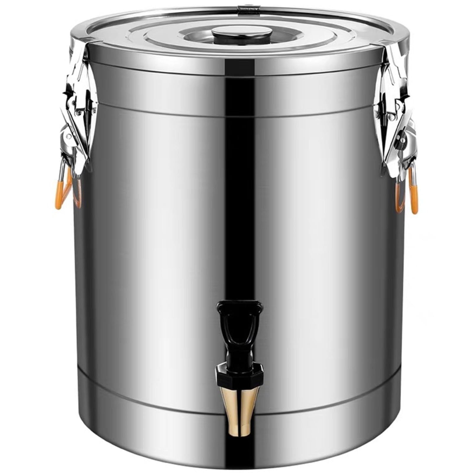 MYUYEE 304 Stainless Steel Insulated Beverage Dispenser,Insulated Hot And Cold Beverage Dispenser Bucket With Handle,For Party Family Gathering Camping,50L (20L)