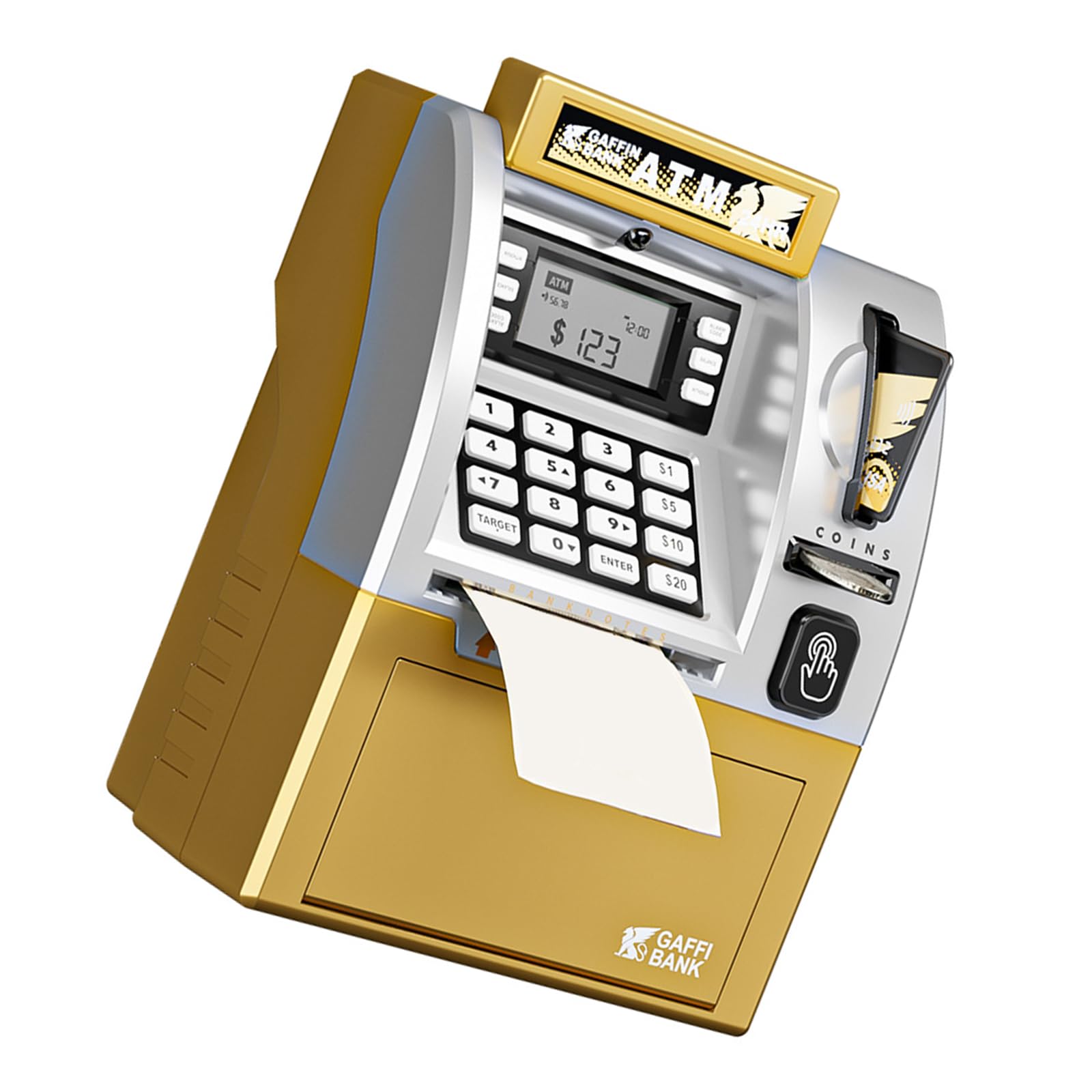 Kelisdi Gold Kids Interactive Money Banks With Digital Password Systems Financial Education Piggy Banks Money Management Toy For Toddler High Capacity Piggy
