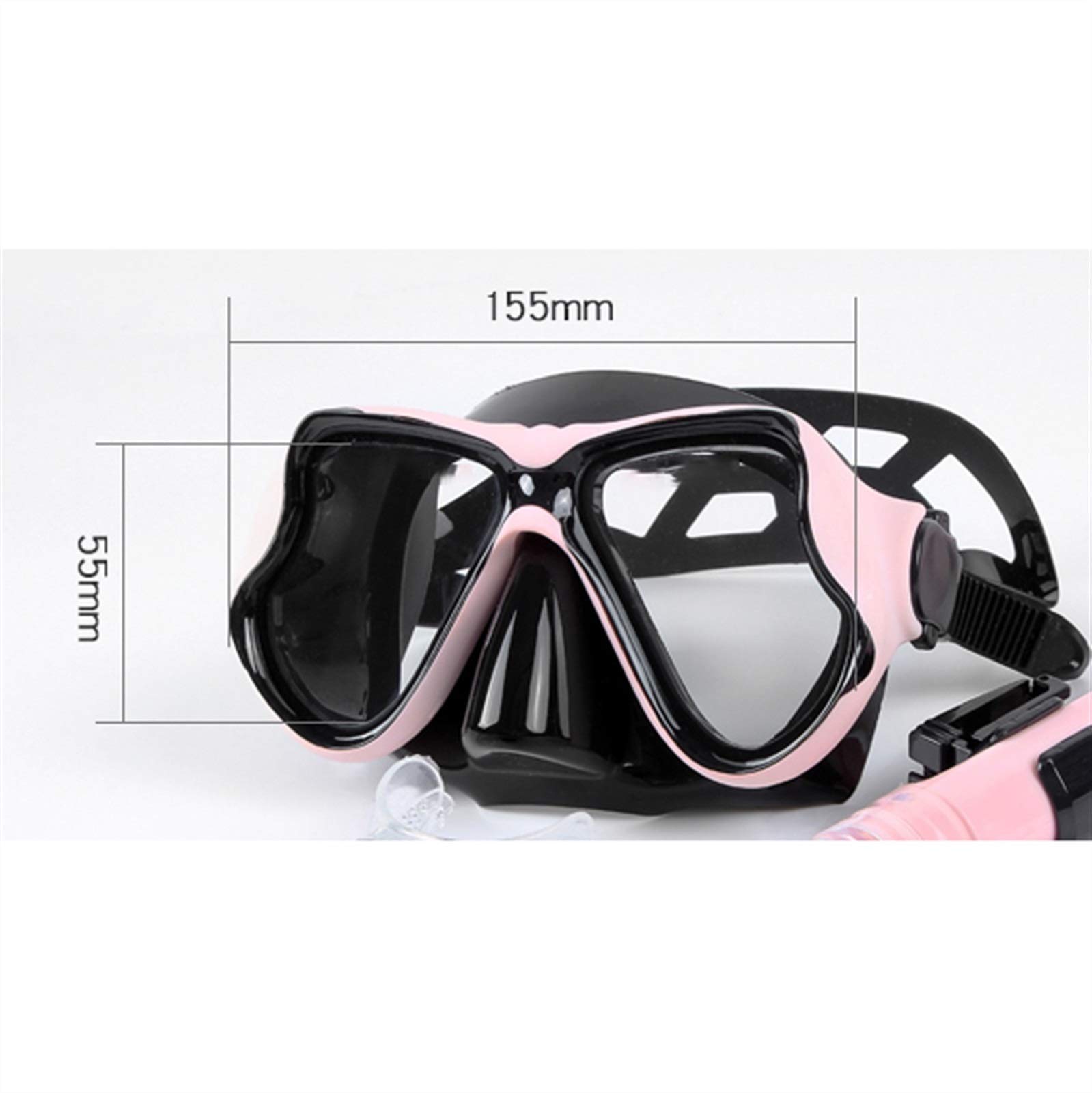 Schnorchelmaske, Tauchmaske, Silikon-Taucherbrille, Unterwasser-Bergungs-Scuba-Schwimmbrille, breite Sicht, Wassersportausrüstung für Erwachsene