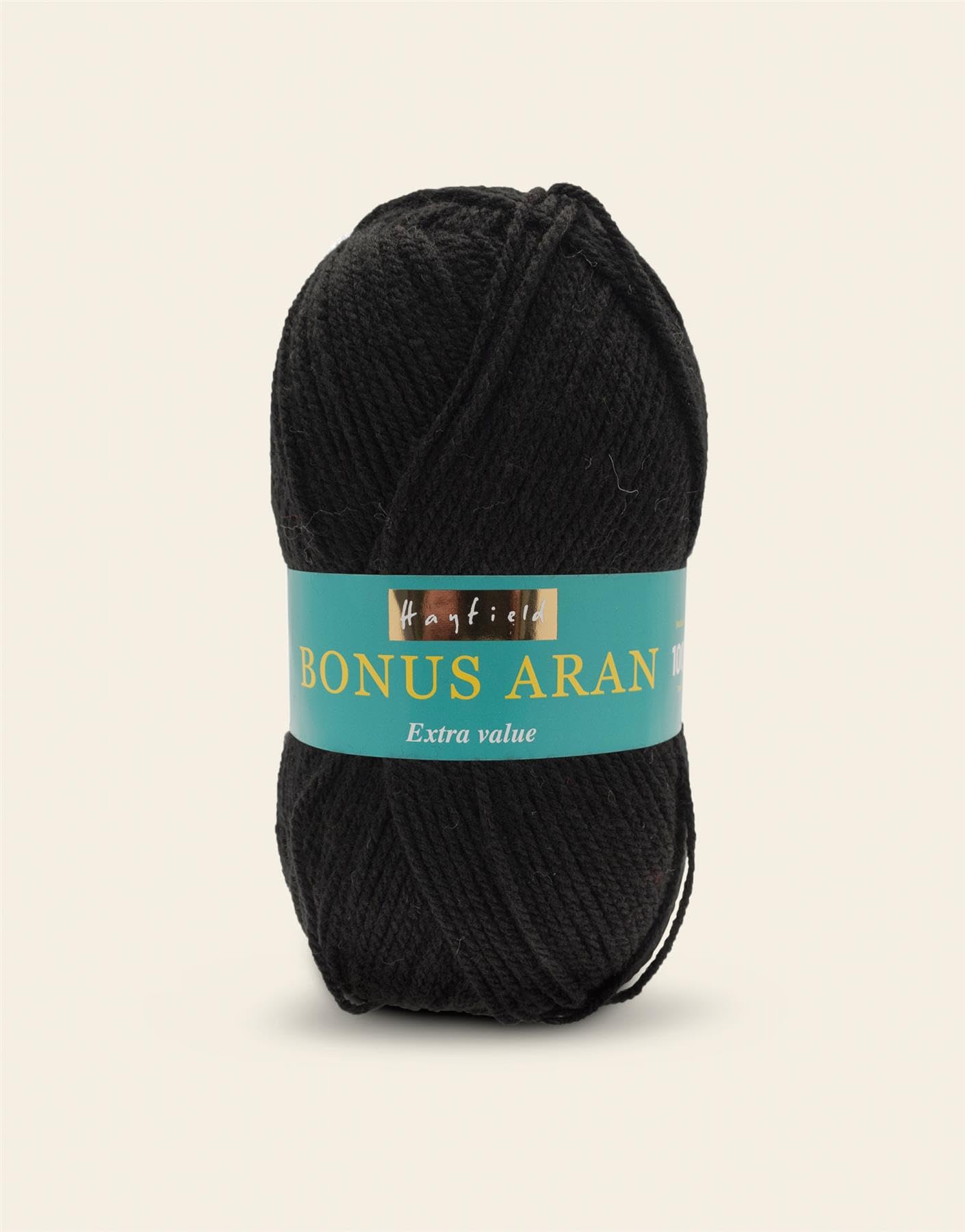 Sirdar Hayfield Bonus Aran, Black (965), 100g