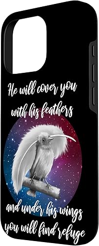Vista 53 de iPhone 11 Pro He Will Cover You With His Feathers Bible Verse Salmo 91:4