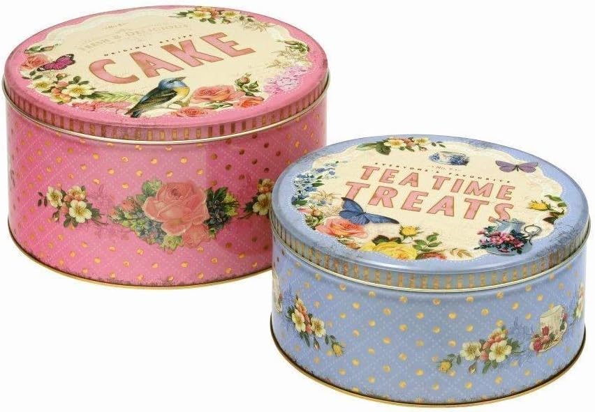 Nostalgia Nostaglia Cake Tins, 25 x 25 x 25 cm, Multi-Colour